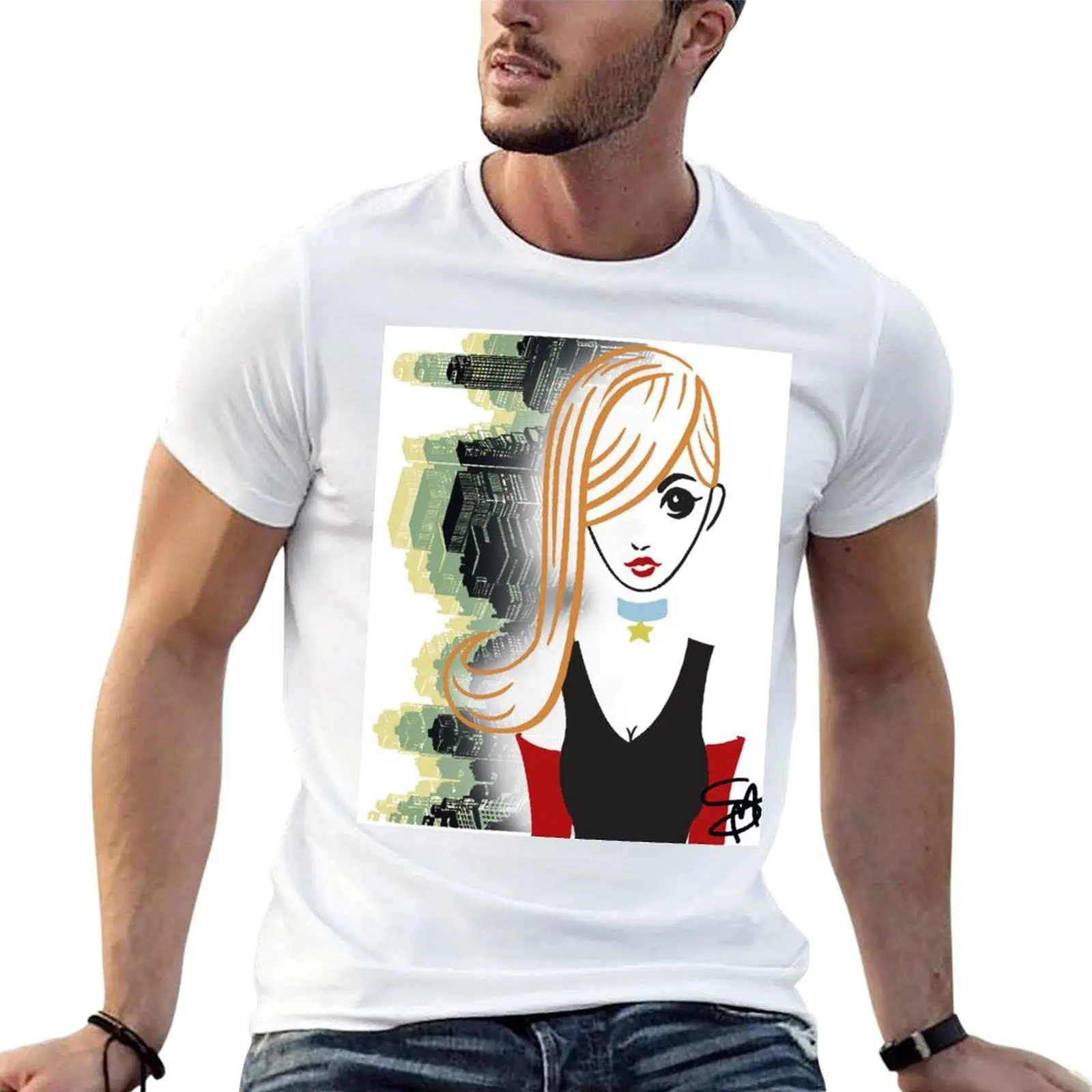 

t cotton casual shirts CITY man 1 for T-Shirt soft t man GIRL for shirts men