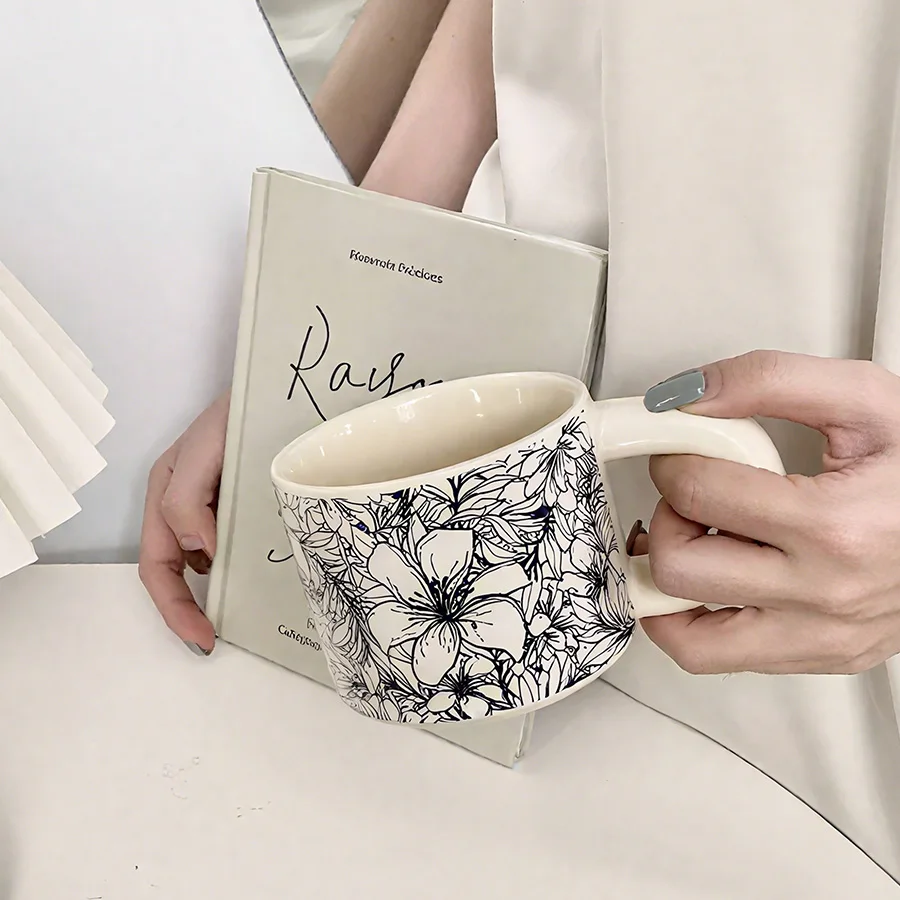 

Керамическая чашка Кофейная чашка Чашка для воды Кружка Чайная чашка Чашка для молока Легкая роскошная с крышкой Без крышки Для чая Комната для переговоров