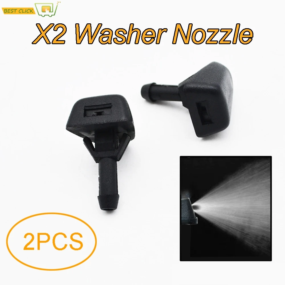 2PCS/Set Front Windscreen Windshield Wiper Washer Jet Nozzle For Volvo C30 V40 S40 V50 C70 S70 S80 XC70 XC90 Water Spray