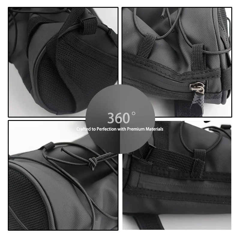LESQUE Pit Dirt Bike Handlebar Bag Large Capacity Bicycle Bags Waterproof Frame Pack For Off Road Mountain MTB Accessories view 3