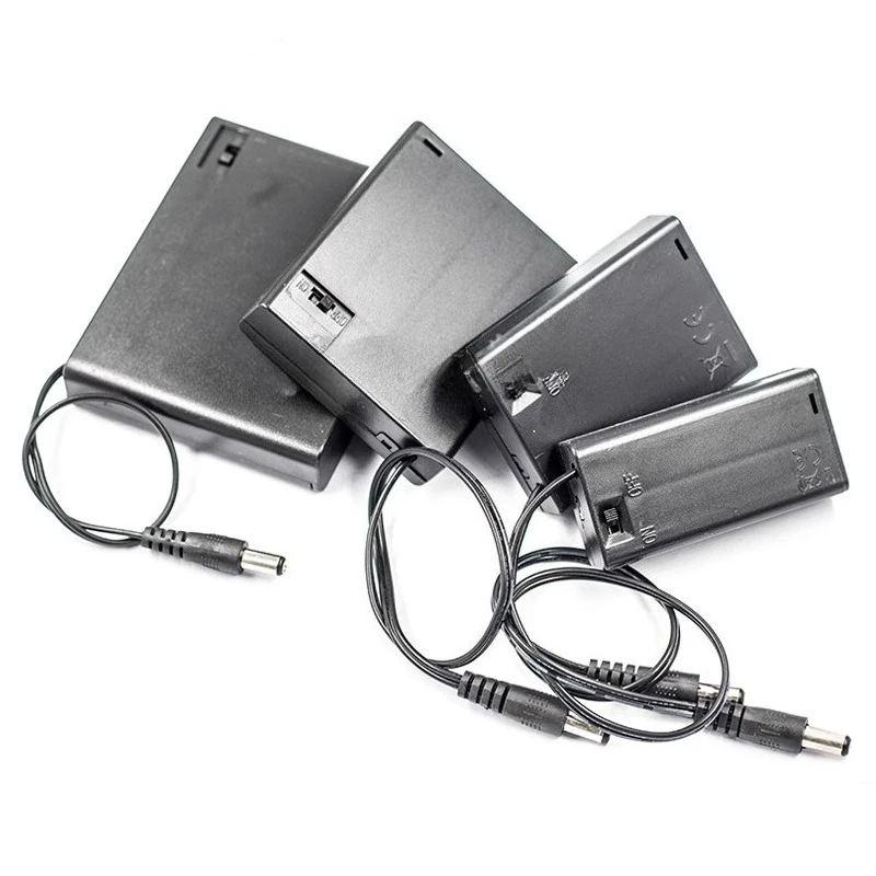 

AA 1 2 3 4 5 6 8 Slot Power Battery Storage Case DIY UM3 3.0V AA Battery Holder LR6 Container With Lead Cable