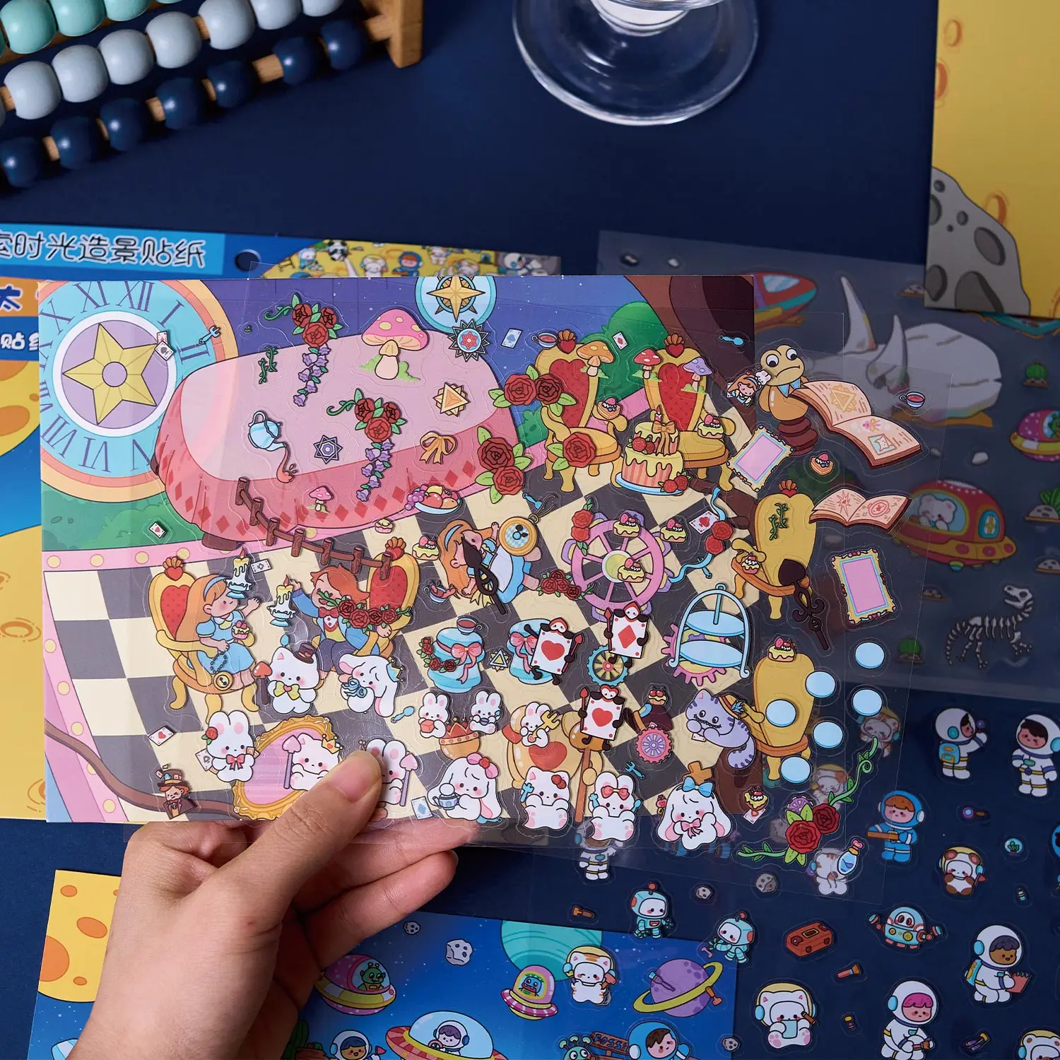 Three-Dimensional Landscaping Stickers Explore Time Series Fun Materials DIY Decompression Miniature Scene Puzzle Decorative Stickers