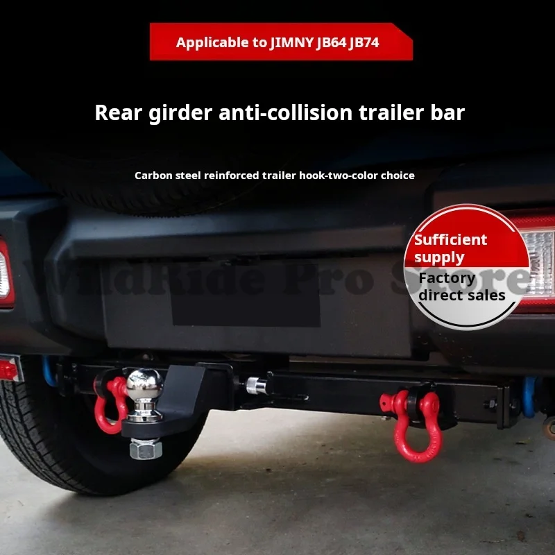 

For Suzuki Jimny 2018+ Black Electrophoretic Rear Tow Bar | Heavy Duty 3500kg Tow Hitch | OEM Bolt Pattern Installation