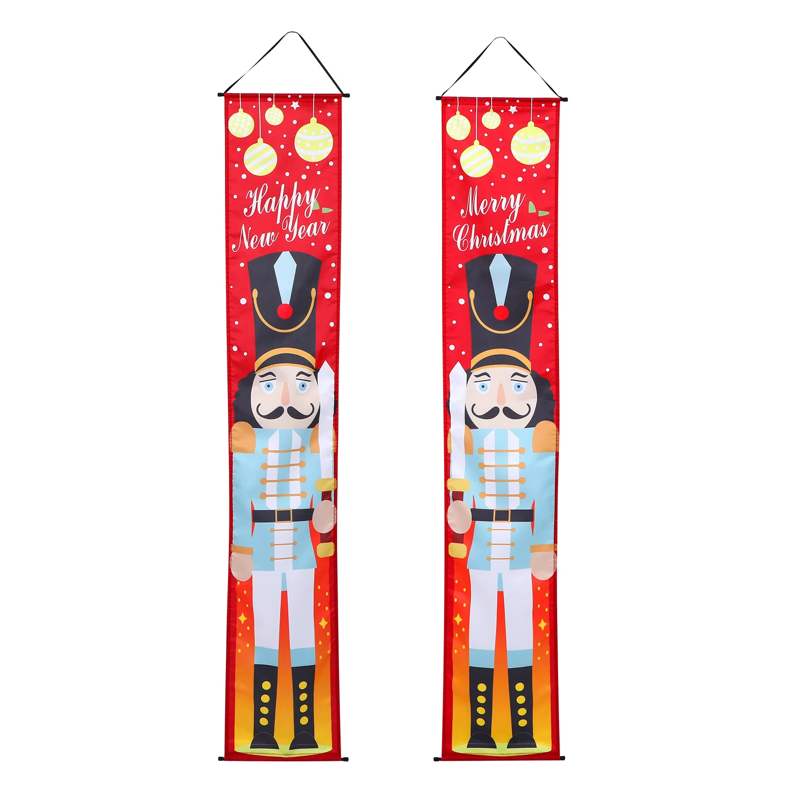

Christmas Door Decorative Polyester Banners Christmas Banner for Front Door Holiday Reusable Xmas Hanging Decor