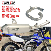 For Yamaha YZ250F YZF250 WR250F Motorcycle Exhaust System 2019-2024 Offroad Bike Exhaust Header Pipe YZ-F250 48mm Silencer