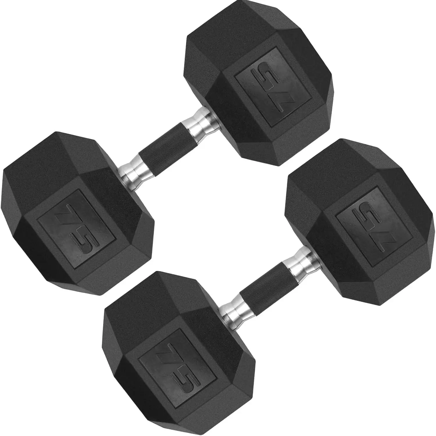 

Rubber Grip Dumbbells Rubber Coated Cast Iron with Anti SlipBlack Dumbbell Free Weights Dumbbell Set 60lb 65lb 70lb 75lb dumbbel