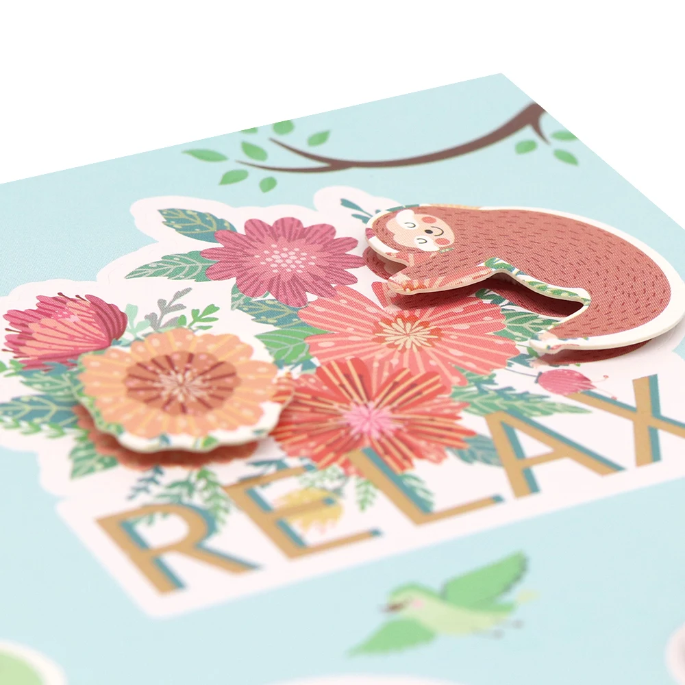 Creative Path Wild Time Deko-Aufkleberbögen, niedliche Tier-Camping-3D-Aufkleber für Scrapbooking, Journaling, DIY, Basteln, Kartenherstellung – Detail 3