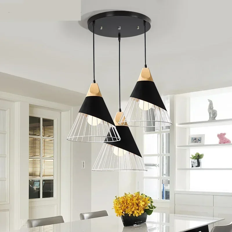 2025 New Nordic Badminton Shape Bedside Bedroom Dining Room Pendant Lamp Creative Personality Cafe Simple Single Head Chandelier