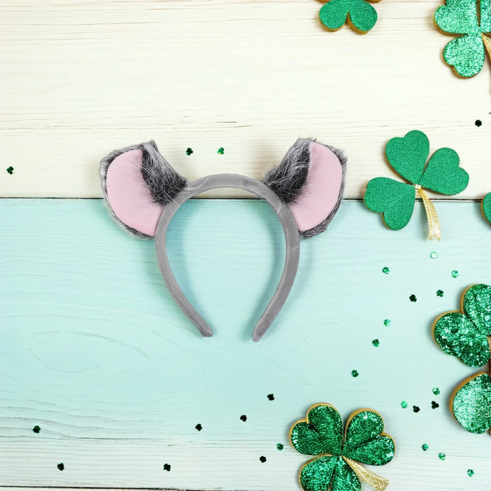 مجموعة واحدة من أزياء الأذن والذيل على شكل حيوان، تصميم كوالا لطيف لحفلات الهالوين وأعياد الميلاد وحفلات التنكرية #1