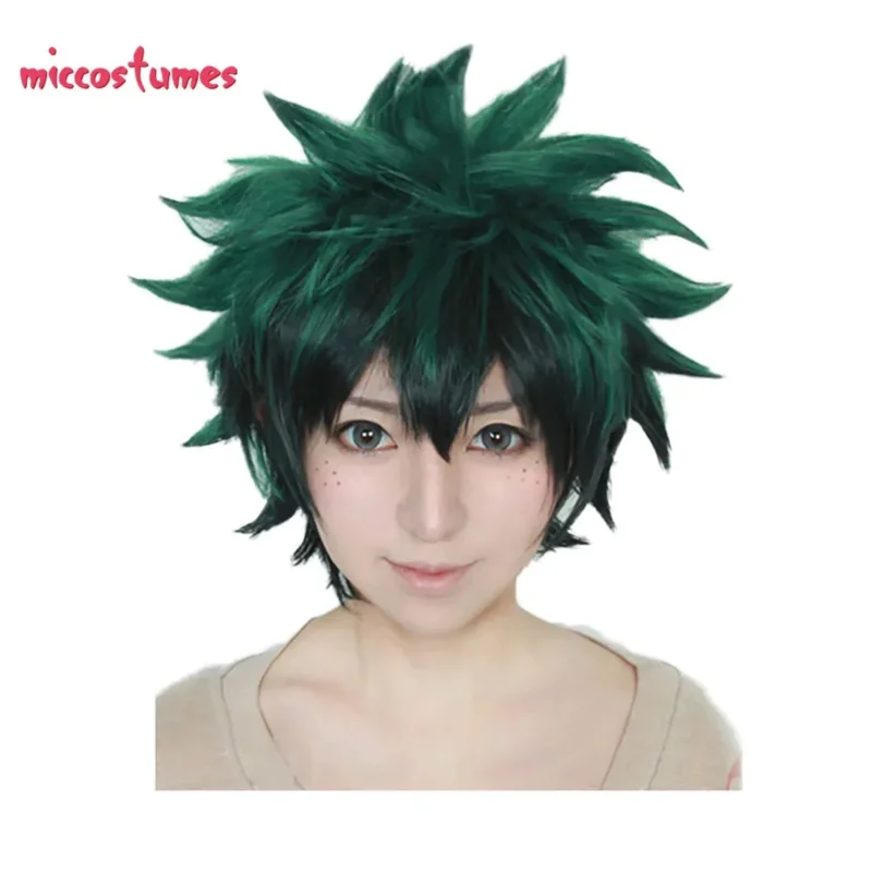 شعر مستعار أنيمي لـ Green Cosplay Wigk؛ 3,c'5.b;8'