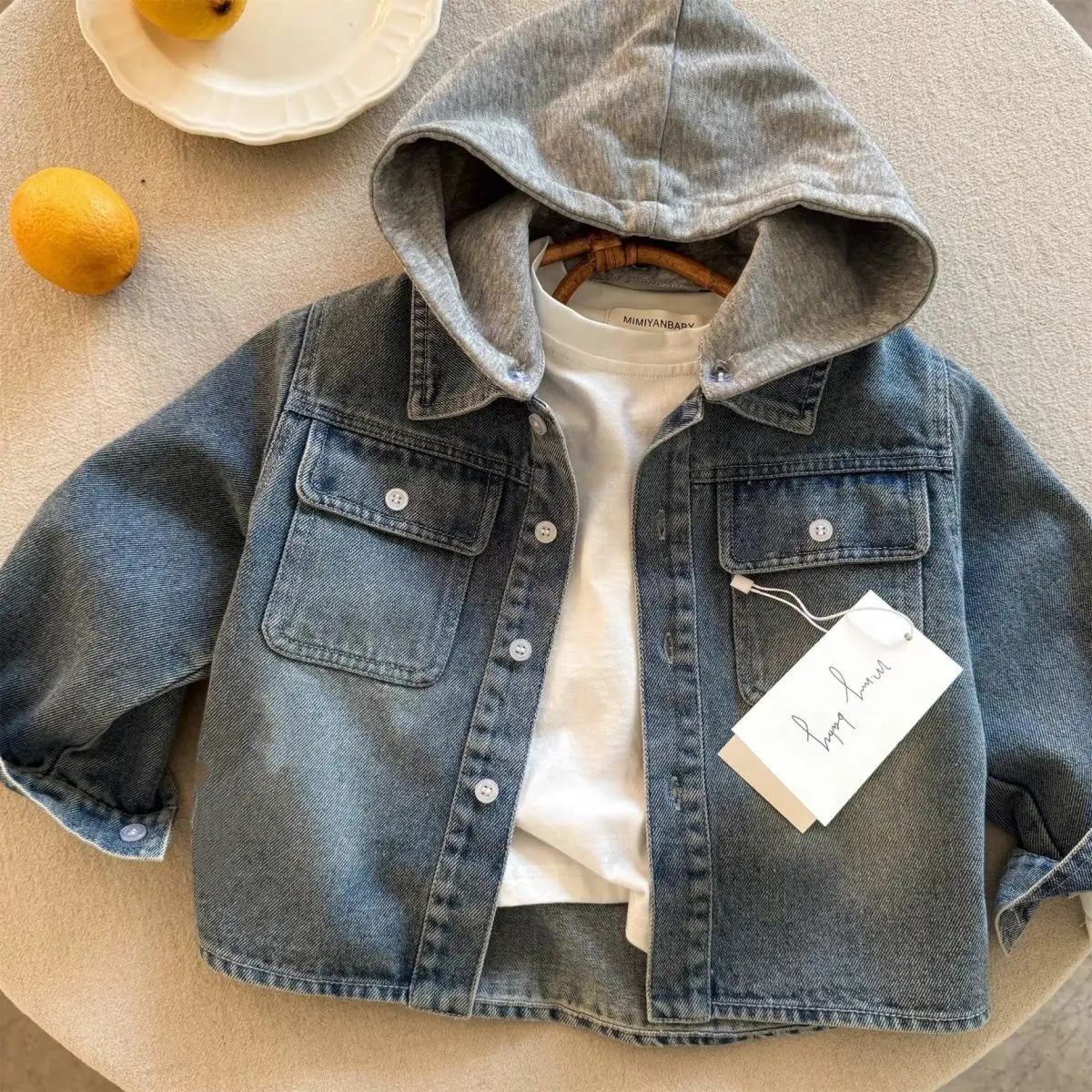 Denim Jackets For Boys Fashion Short Coats Children Clothing Spring Autumn Boys Girls Jean Outerwear Kids Single-breasted Jacket