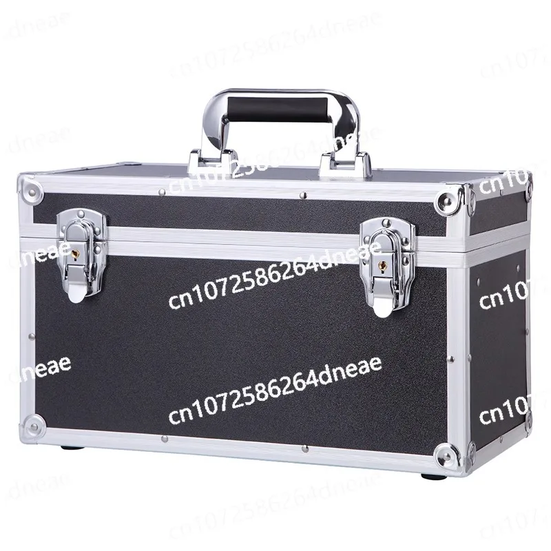 

Подходит для ящика для хранения с алюминиевой рамой и двумя замками, портативных многофункциональных предметов, ящика для хранения инструментов, многослойного отделения.