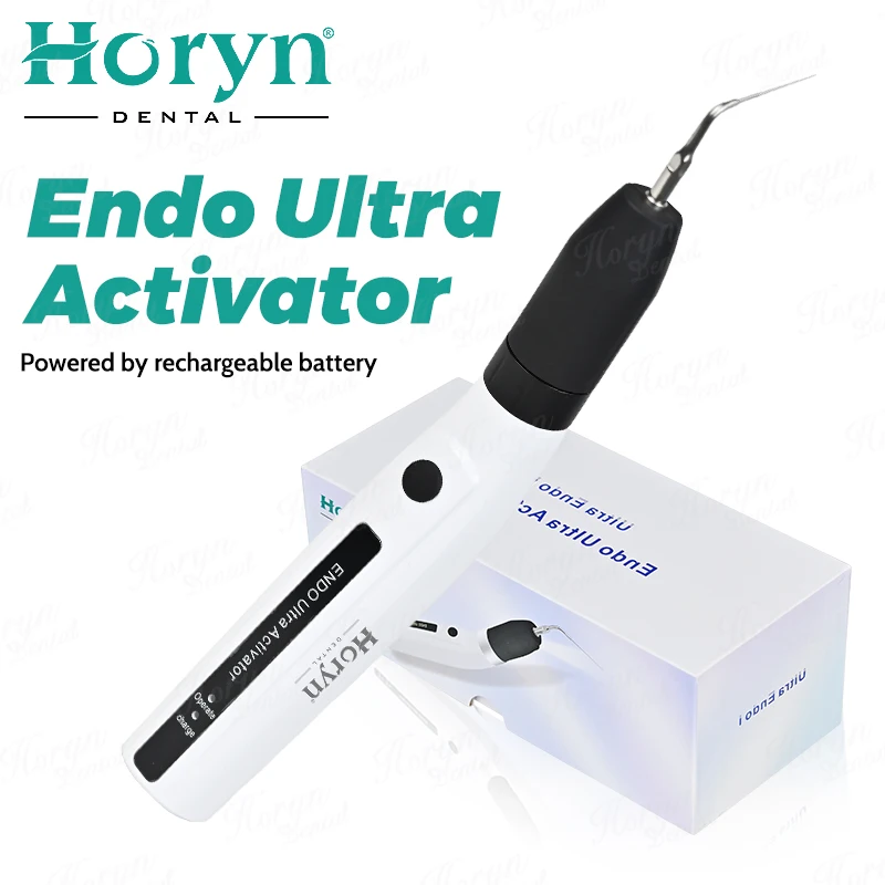 LED den tal Wireless Ultrasonic Activator Endo Ultra Activator Ultrasonic Washing Tooth with 6 Tips den tistry Tools