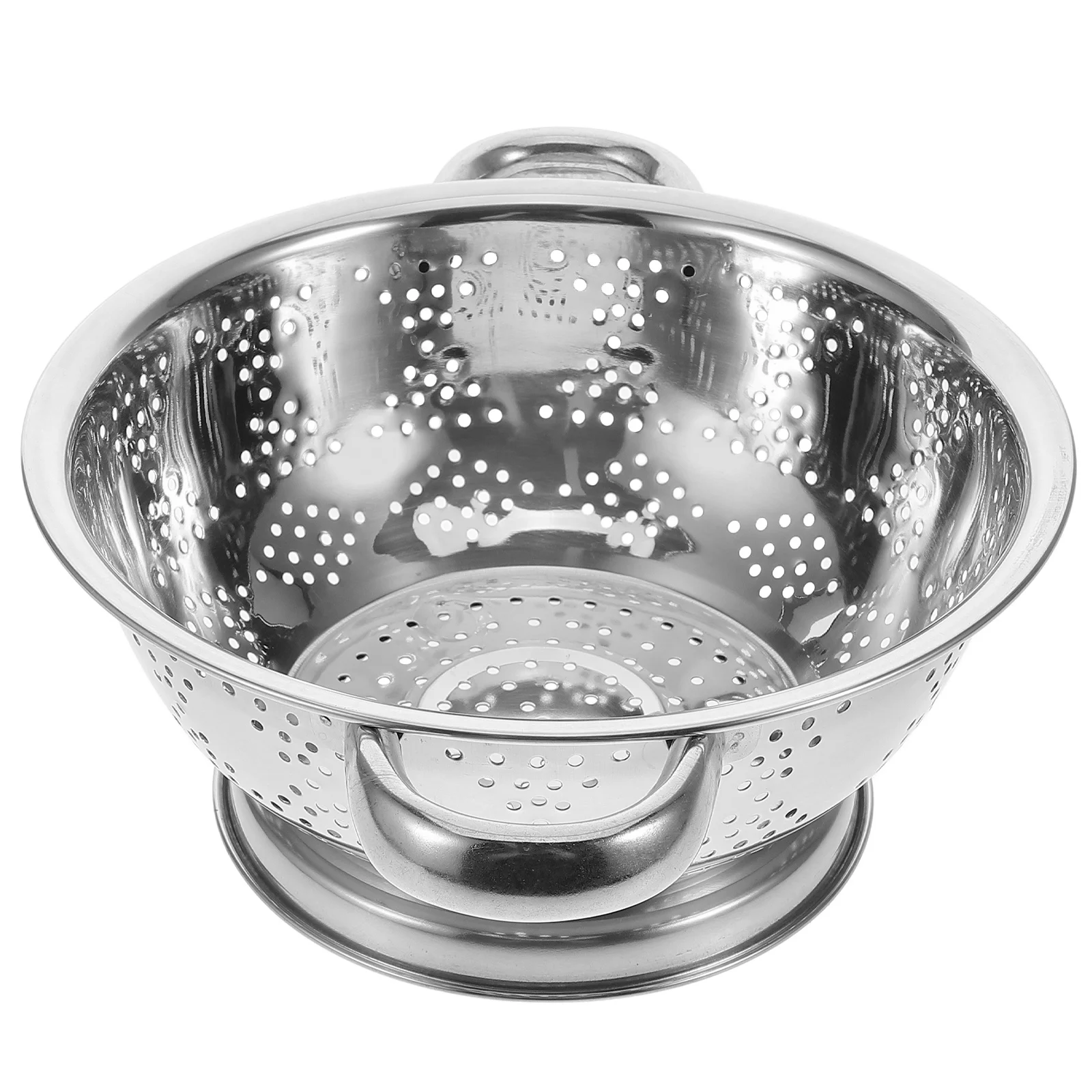 

Stainless Steel Fruit Basket Dual Handles Fine Mesh For Rice Washing Vegetable Cleaning Kitchen Strainer Draining Bowl