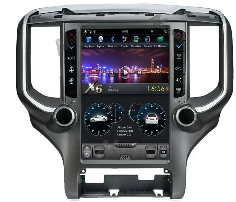 12.1" Android 11 4G Network  Navigation Car Dvd Player with  Carplay and Android Auto for dodge Ram 2500 2018 2019 2020 view 5