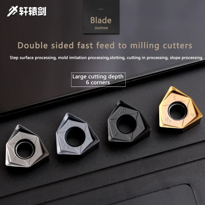 

Фреза WNMU040304/WNMU060408/WNMU080608/WNMU080608EN-GM/WNMU080608-GM, токарная пластина для ЧПУ, для обработки P M K