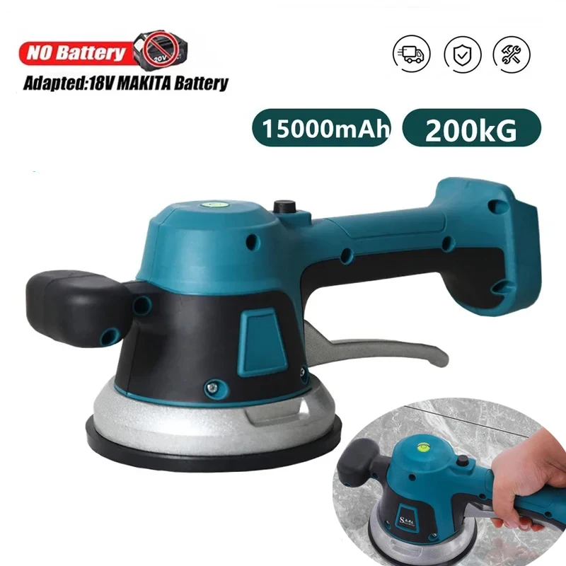 Adjustable Tiles Tiling Machine Tile Vibrator Suction Cup Automatic Floor Vibrator Leveling Tool For 18V Makita Battery