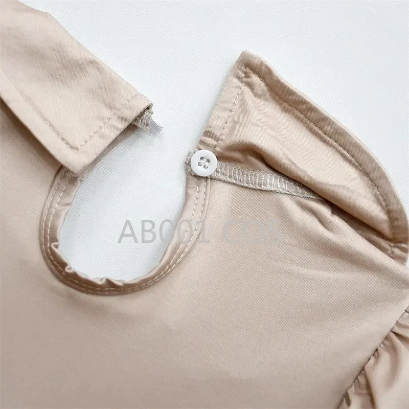 Bear's Home A Cossky-Disfraz de Cosplay M3gan for Children, Two-piece Fake Lapel Long-sleeve Dress with Tie, 2025 New