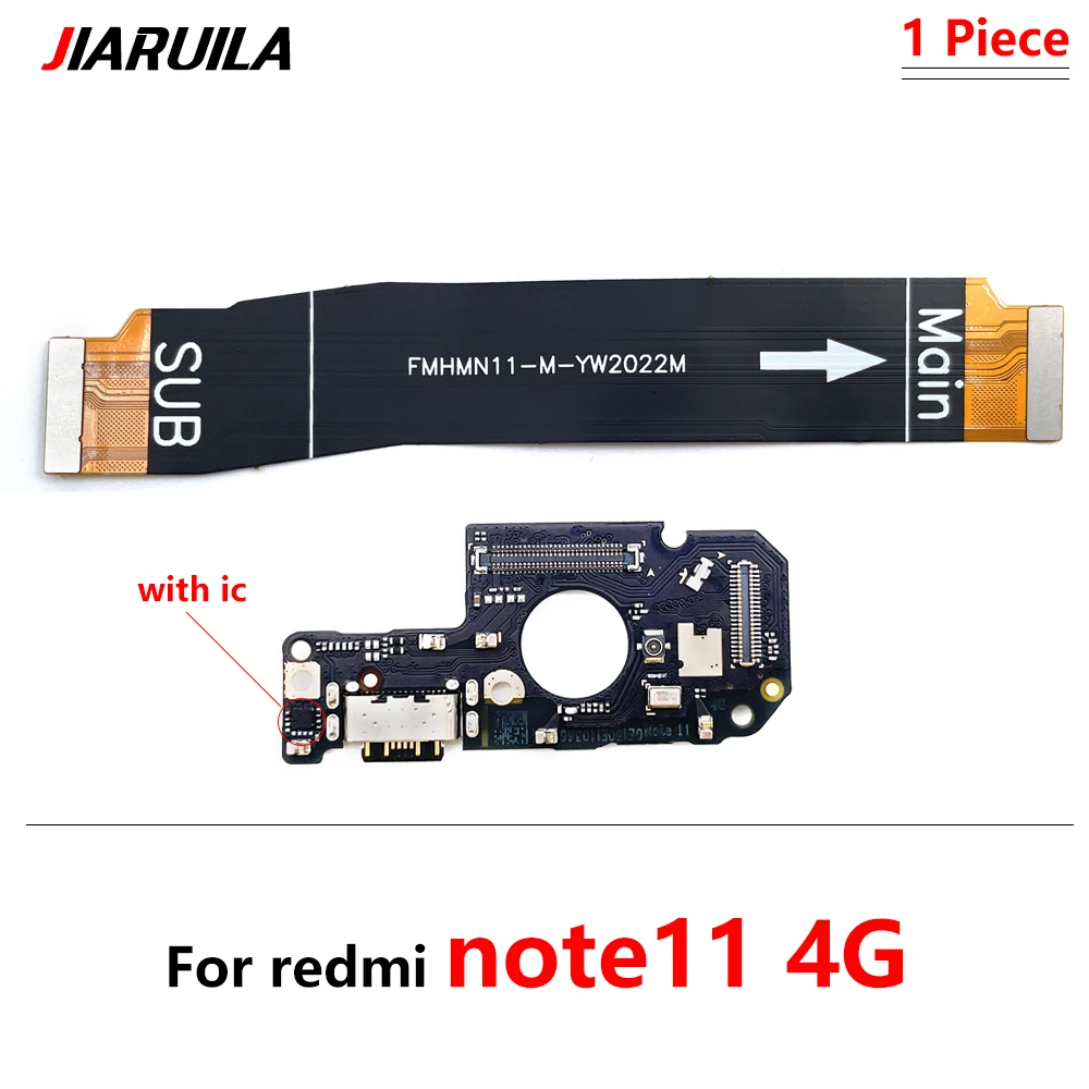 Neue USB-Lade Port Dock Board Connector Wichtigsten FPC Motherboard Flex Kabel Für Redmi Hinweis 7 8 9 10 Pro 9 10S 11 4G5G Schnelle Ladung