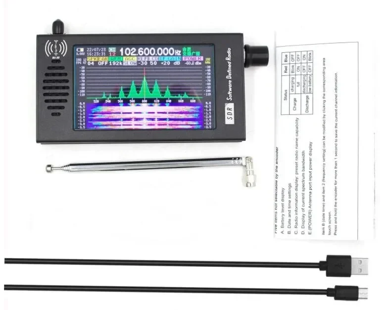 SDR101100K-149MHz4.3"IPSLCDSoftwareDefinedRadioCWAMWFMFMSSBFM/AM/LW/MW/SW/Air-BandDSPSDRReceiver-AliExpress