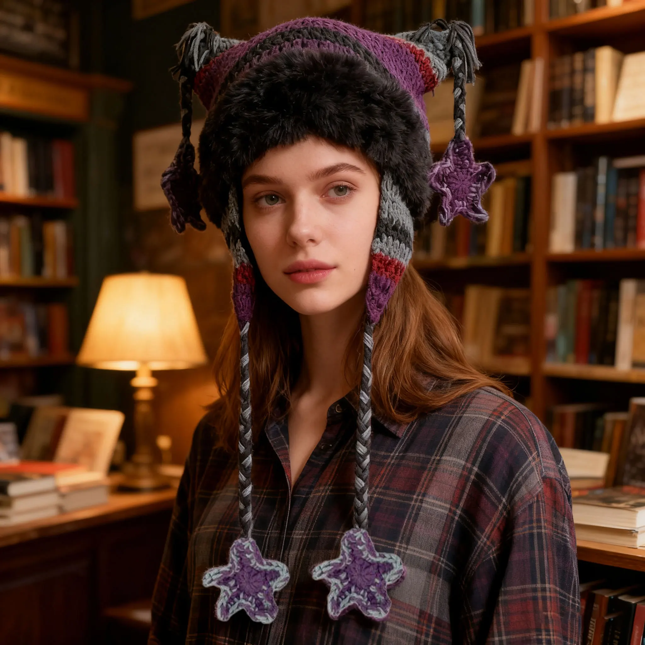 **Симпатичная вязаная шапка-тр – обзор и цена Winter Trapper Hat