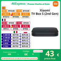 Xiaomi TV Box S (2nd Gen) Google TV Bluetooth 5.2 Dolby Vision® and HDR10+ 4K Ultra HD Dolby Atmos® and DTS-HD Dual-band Wi-Fi