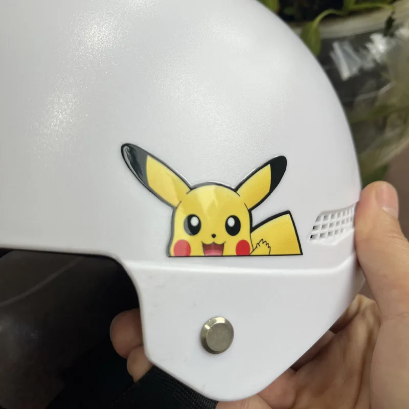 

Cartoon Pokemon Pikachu Crystal Sticker UV Transfer Electric Vehicle Helmet Modified Glass Cup Mobile Phone Sticker