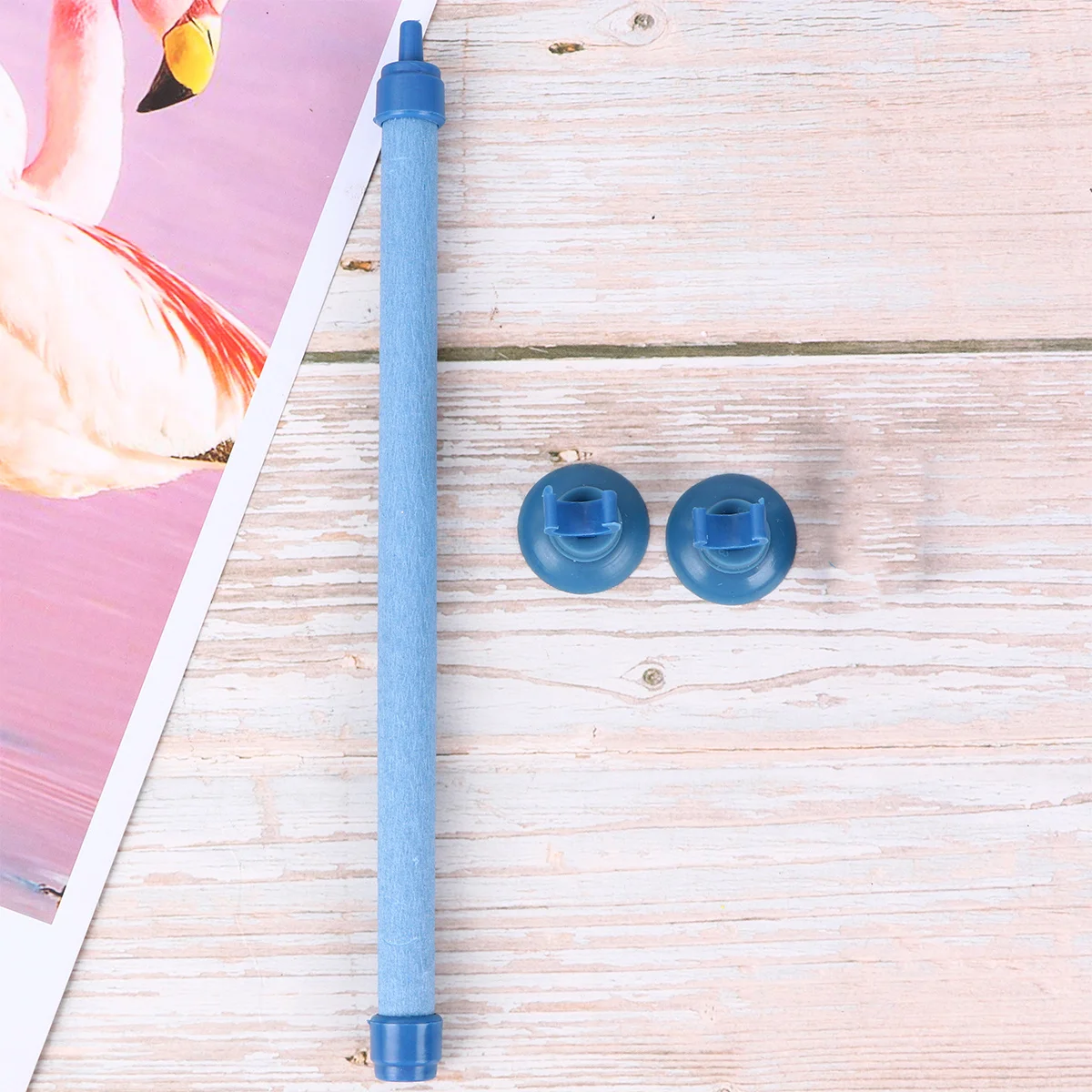 

1Pcs Blue Air Stone Tube Pe Fish Tank Aquarium Rubber Suction Cups Connector Oxygen Increase Enhance Bubble