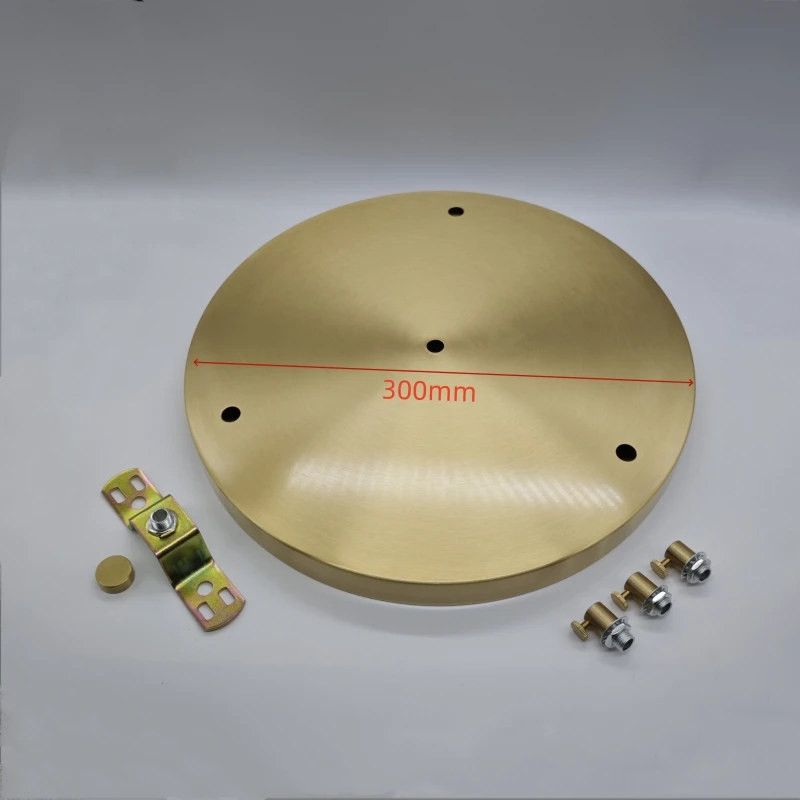 100% Brass Pendant fixed panel wall lamp Base circular brass ceiling plate high quality all copper canopy lighting accessories