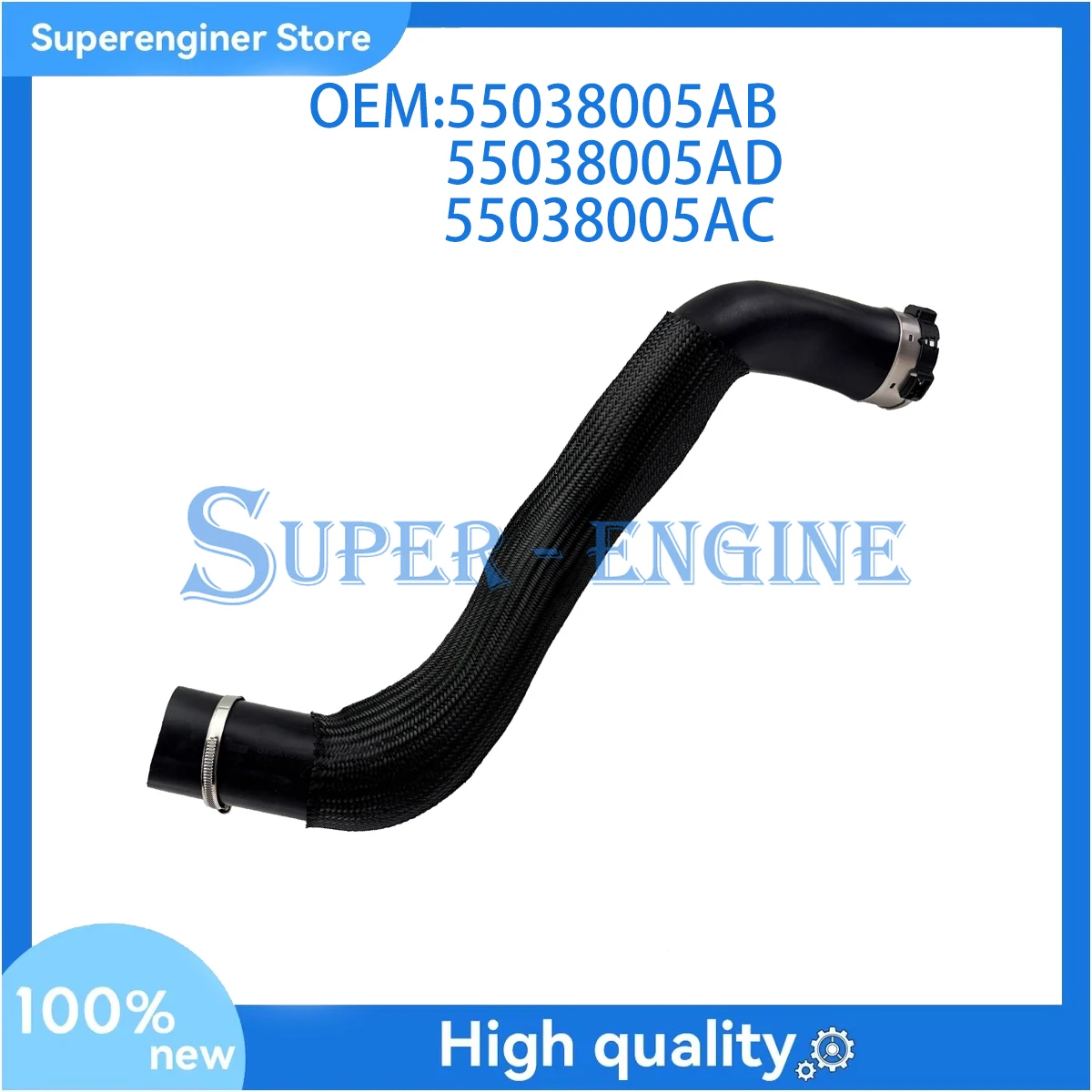 

Brand New 55038005AB 55038005AD Rubber Engine Intercooler Air Intake Hose Fit For JEEP Grand Cherokee IV 3.0 CRD 55038005AC