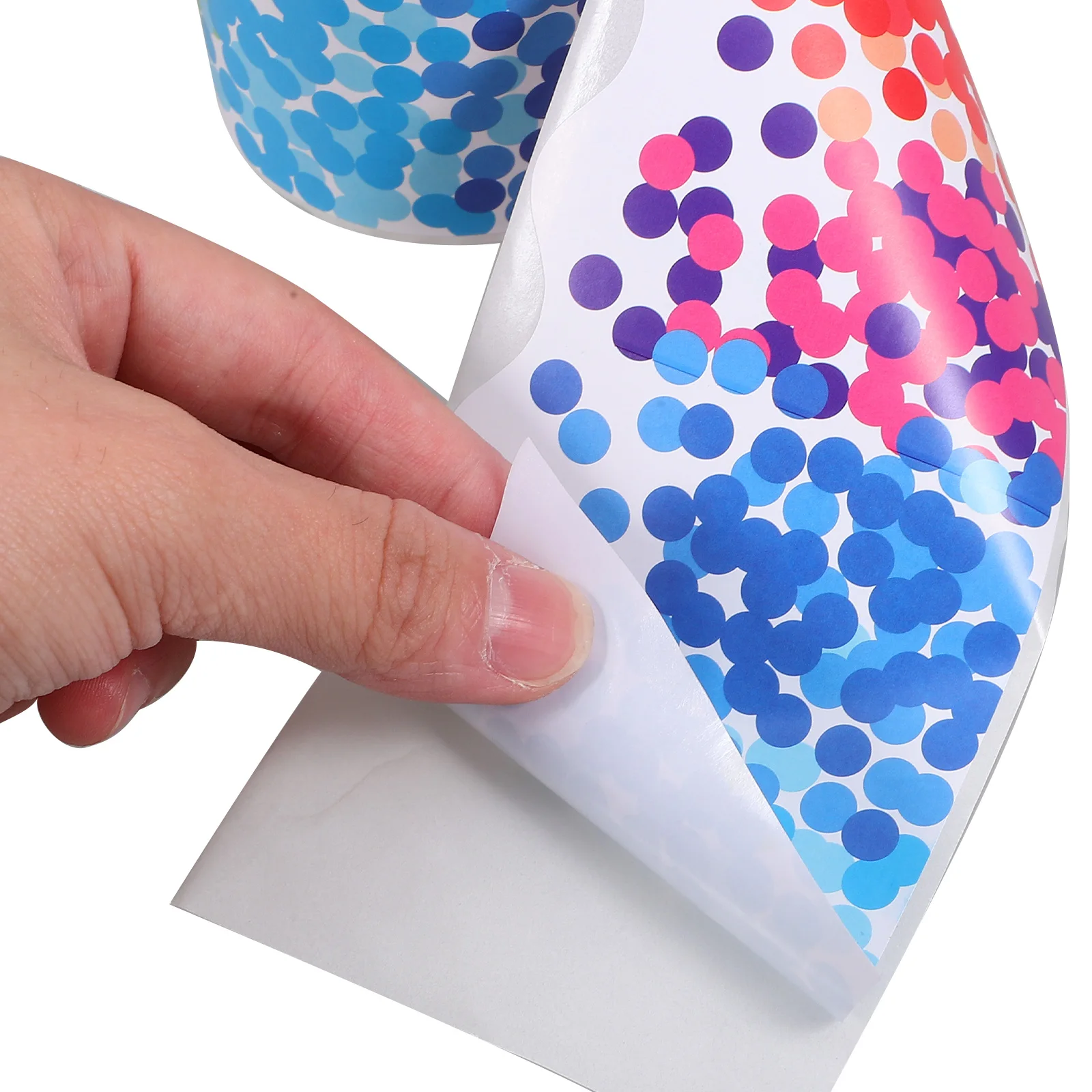 

1 Roll Of Colorful Round Dot Blackboard Border Stickers For Bulletin Board Decor Classroom Supplies
