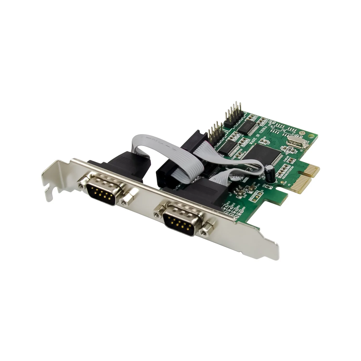 PCIE serial port expansion card 4-port 9-pin DB9 WCH384 stable chip RS232 interface COM