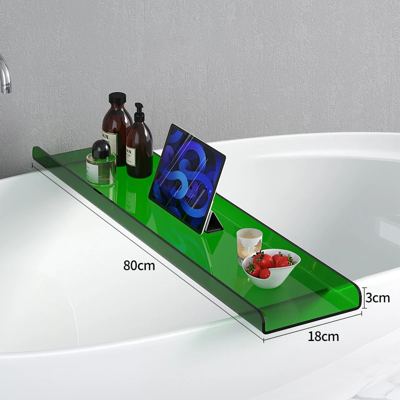 Bathtub acrylic multifunctional bathtub storage rack bathtub tray rack bathtub towel storage rack transparent support