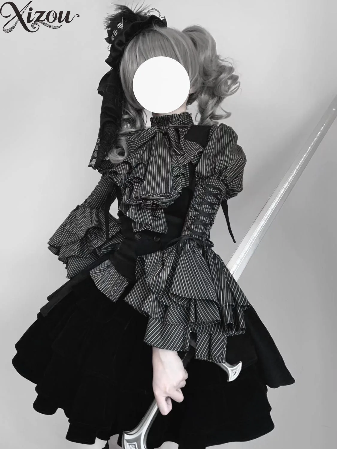 

Long-sleeved Shirt Splicing Slim Vest Y2K Punk Style High Waist Skirt Three-piece Set Fashion Spring Autumn Women's Skirt Sets