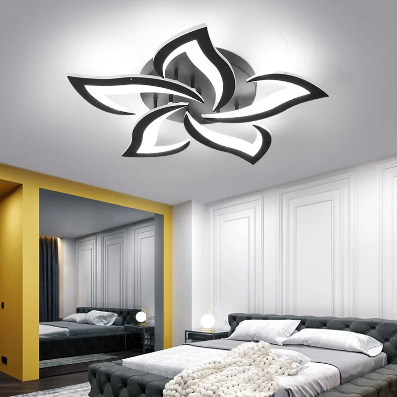 Imagem -04 - Nordic Novidades Modern Led Luzes de Teto para Sala de Estar Sala de Jantar Quarto com Controle Remoto Luzes de Teto Iluminação Interior