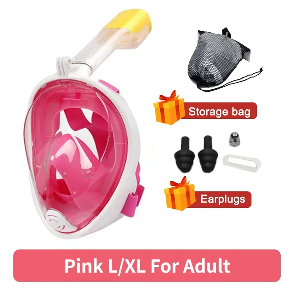 Professioneel snorkelduikmasker onderwater scuba volgelaatsnorkelmasker anti-condensbril voor kinderen volwassen zwemuitrusting