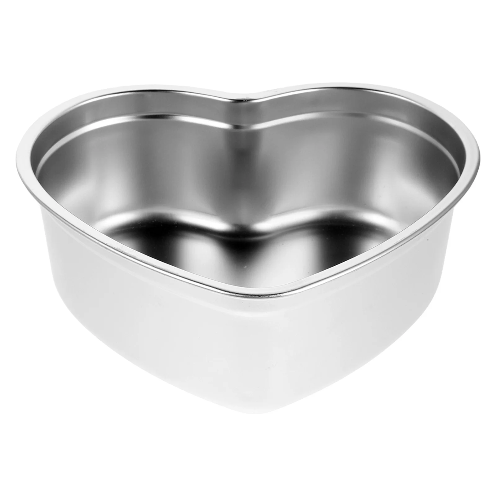 

Heart Shaped Serving Bowl Stainless Steel Snack Dish For Fruit Candy Jewelry Display Dipping Sauce Plate Party Camping Tray