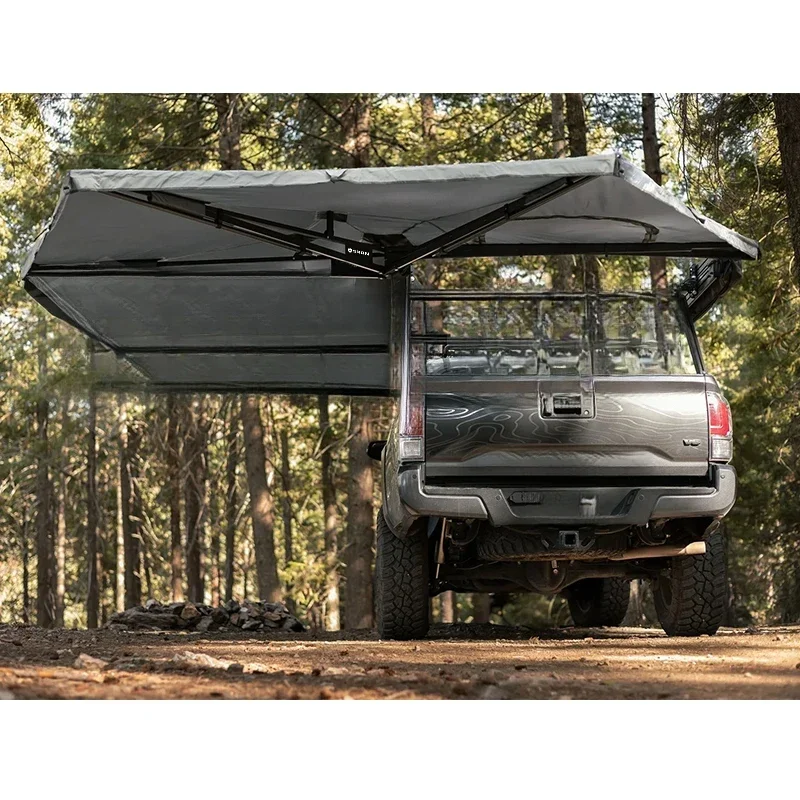 KQX 270 Degree Hard Shell Car Awning with Side Walls for 4x4 SUV Camping