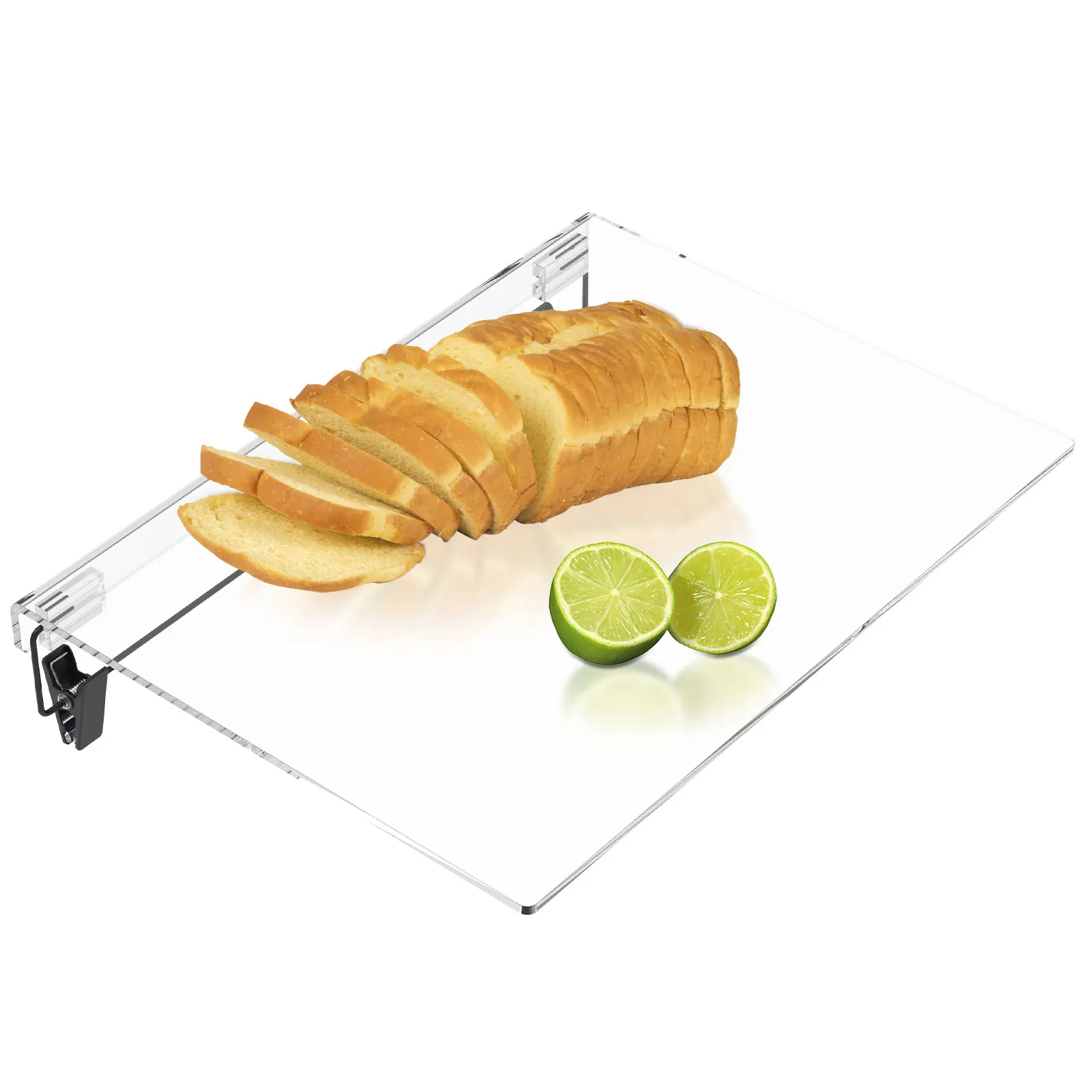 Acrylic Cutting Board with Lip Non-Slip Acrylic Chopping Board   Transparent Counter Cutting Board Large Size Countertop