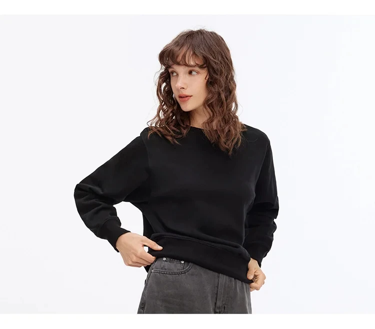 المرأة أزياء القطن البلوز شعبية أنيمي زائد حجم جولة الرقبة البلوز طويلة الأكمام الدافئة يمكن ارتداؤها والخارج