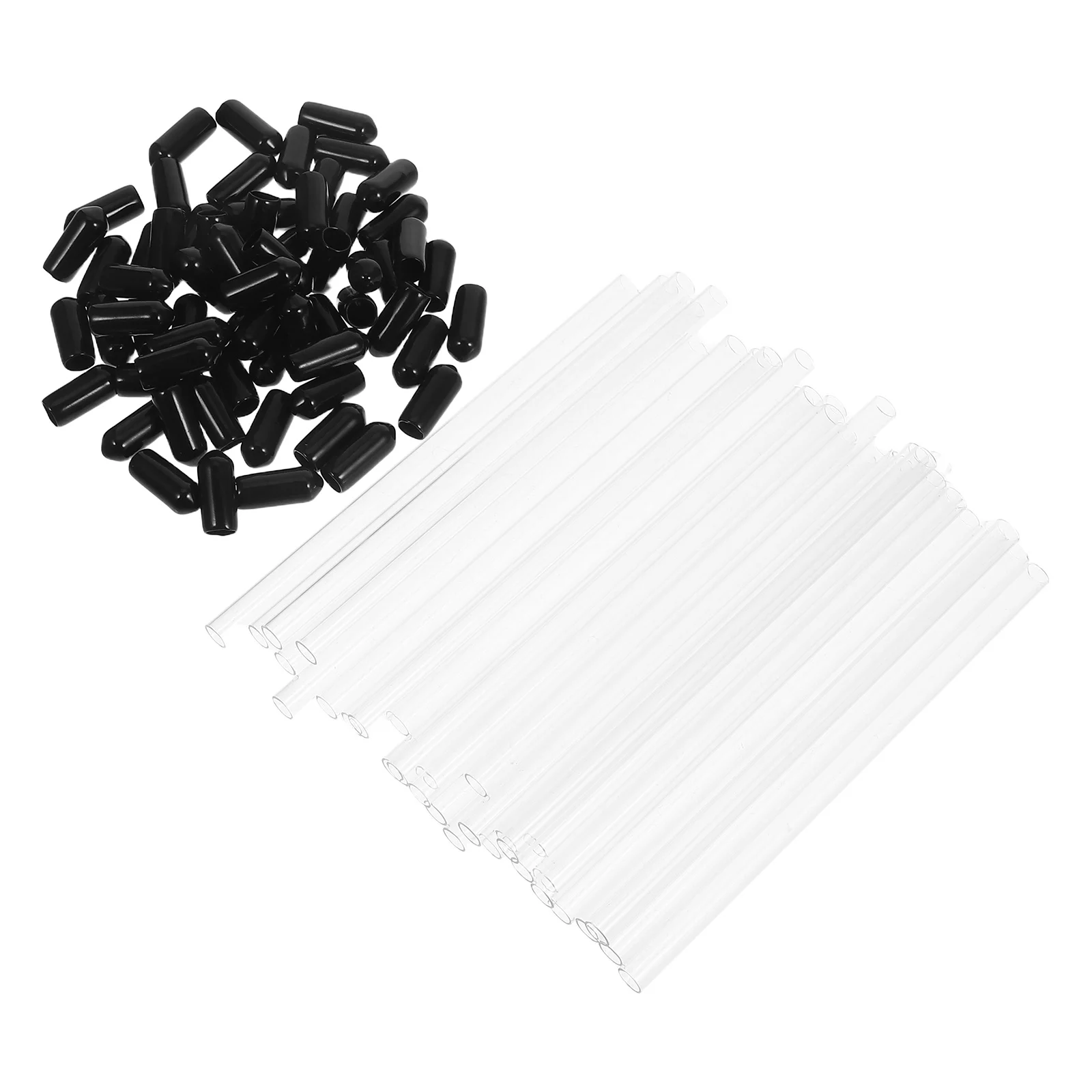 

30Pcs Transparent Incense Stick Container Acrylic Tube Stable Burning Aroma Holder for Travel Reading Tube Storage