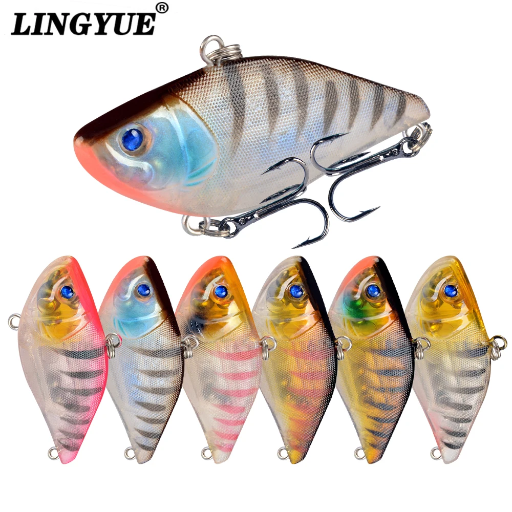 1PC Sinking Vib Fishing Lure Artificial Hard Body VIB Wobble