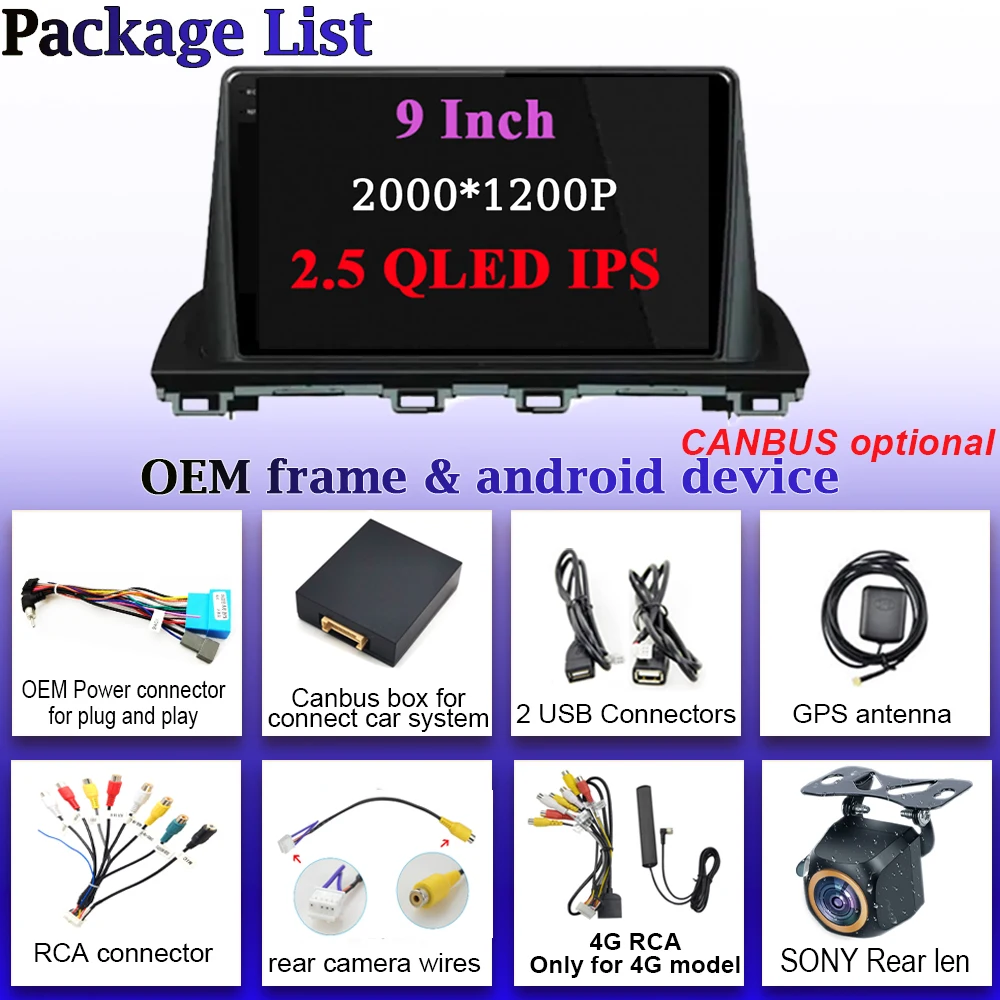 

Car Radio Android CarPlay For Mazda CX-4 CX4 CX 4 2016 2017 2018 Multimedia Navigation 5G Wifi Intelligent System 8 core Display