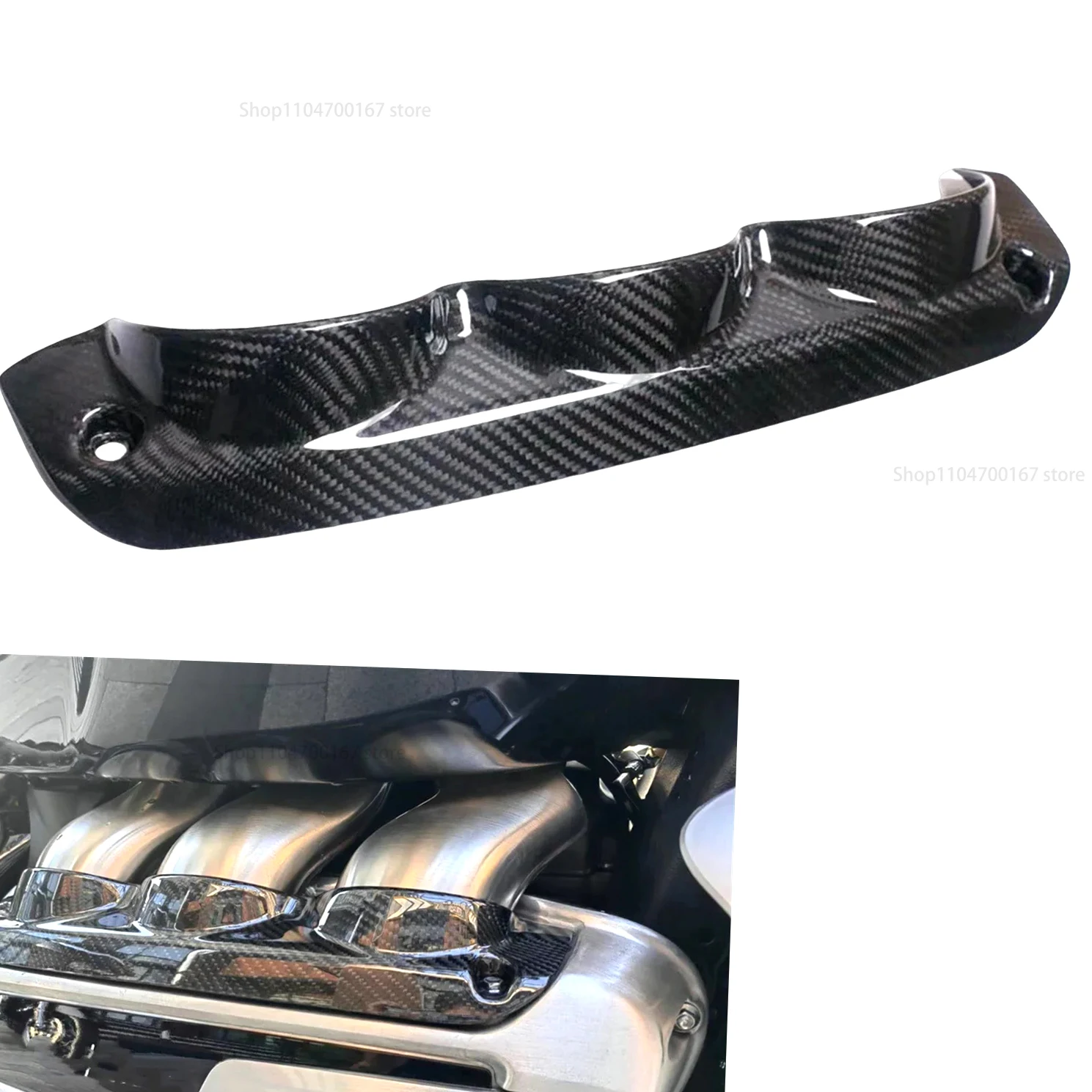 

New! Carbon Fiber Motorcycle Air Intake Vent Plenum Cover Trim Fairing For Triumph Rocket 3 III 2020-2022