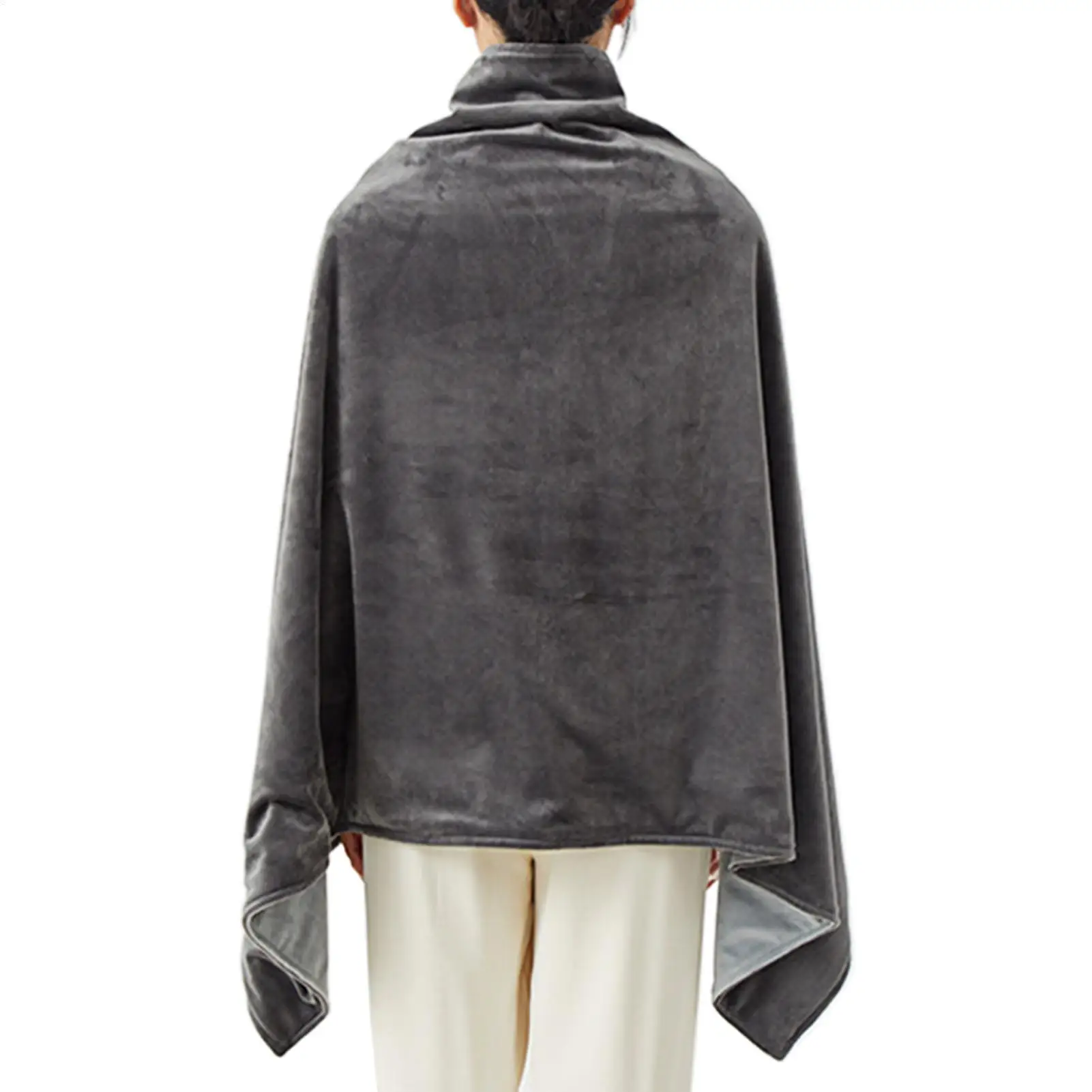 

Одеяло с подогревом, перезаряжаемая от USB, носимая шаль на зиму, 3-уровневая регулируемая шаль с подогревом для дома, студии, путешествий на автомобиле