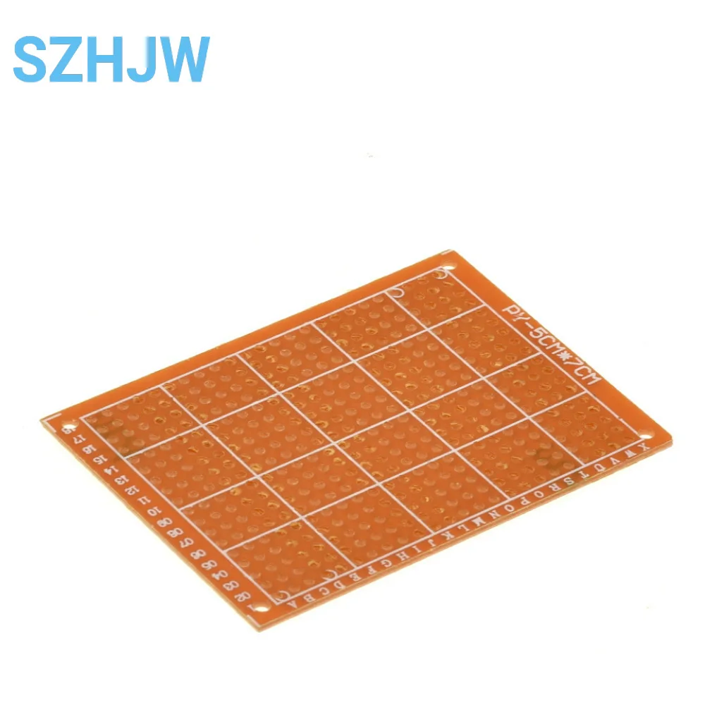 5-50pcs 5cm x 7cm Prototype PCB Board 2.54mm Pitch Single Sided 1.2mm Thickness Perfboard for DIY Electronics Projects