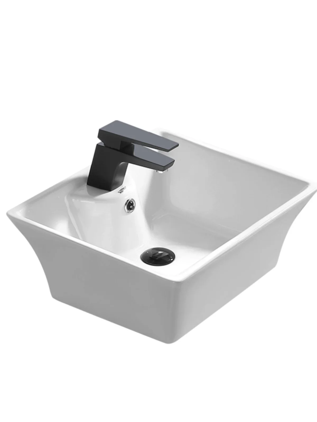 

Умывальник с утолщенной квадратной столешницей Умывальник на балконе Бытовая стирка bКерамическая раковина для белья Умывальник в ванной комнате