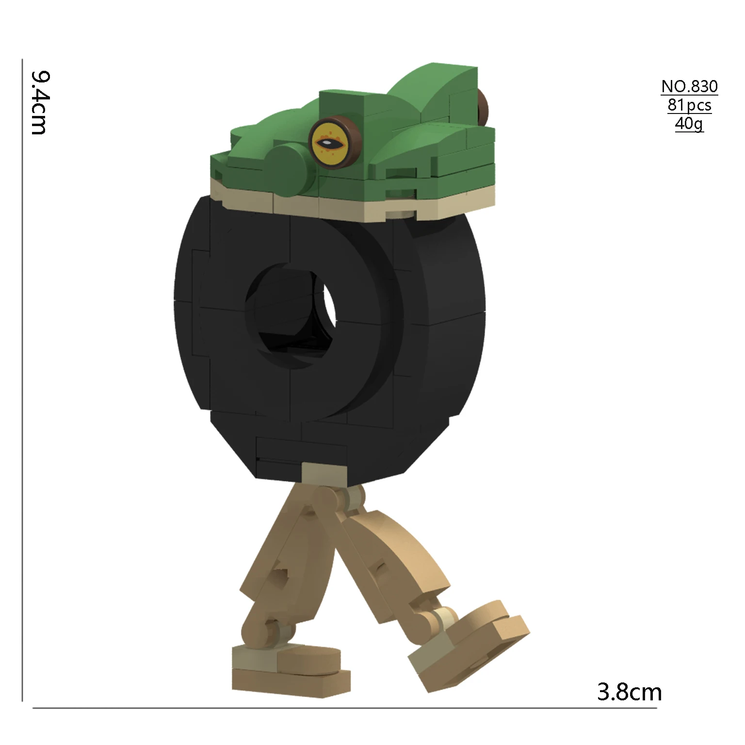 حار AI تونغ تونغ الصحور اللبنات الإيطالية Brainrot عصا خشبية لعبة لعبة MOC القرش سطح المكتب الديكور جمع مضحك هدية #3