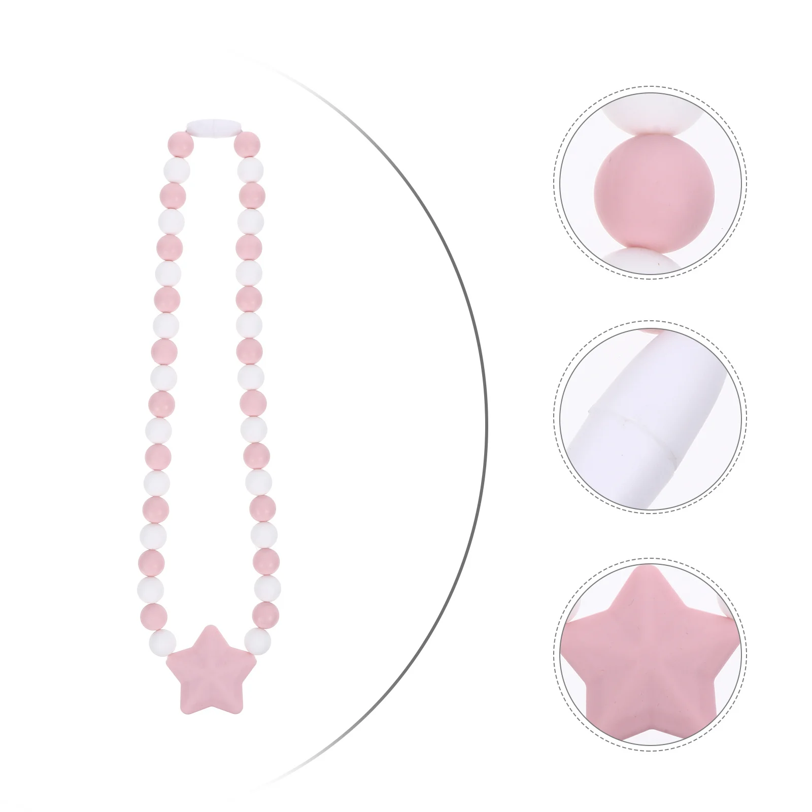 

Регулируемый силиконовый прорезыватель для моляров, детское ожерелье для прорезывания зубов, жевательная цепочка, уменьшение жевания на одежде, пальцы, безопасный прочный дизайн