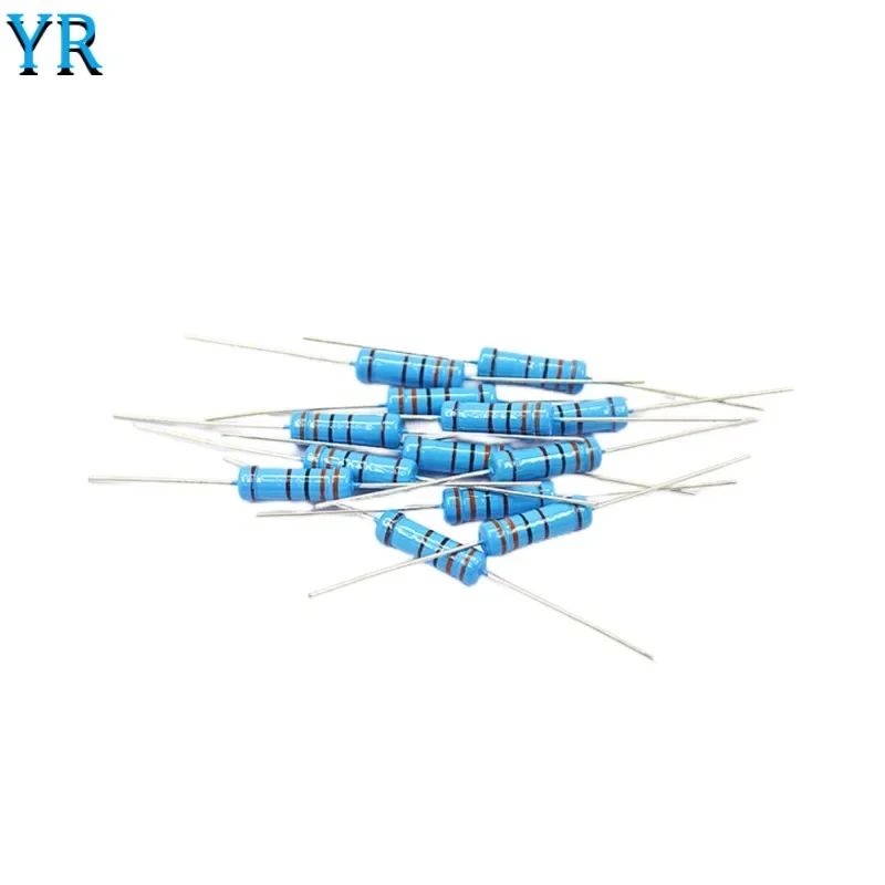 20PCS 2W Metal Film Resistor 1% 0.1R~910R 1K~910K 1M~4.7M 0.1R 1R 22R 47R 560R 910R 1K 4.7K 10K 12K 180K 750K 1M 2M 4.7M Ohm